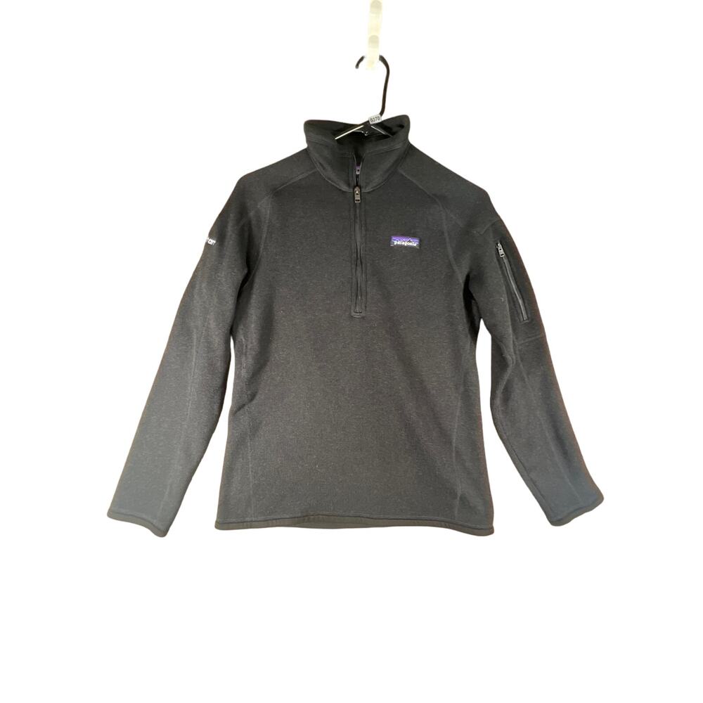Patagonia Black Women's Running Better Sweater Fleece 1/4 Zip Pullover Size: S
